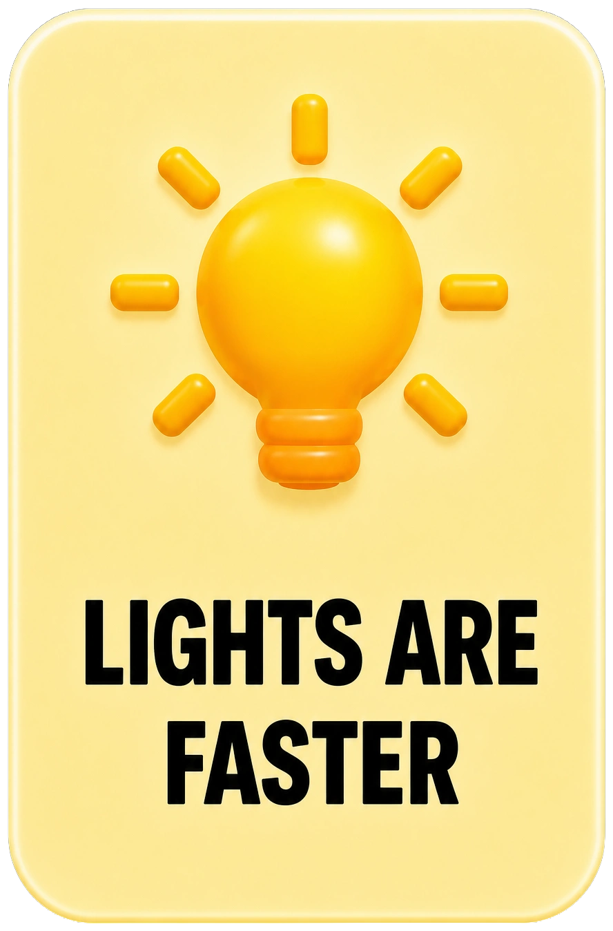 card 10 lights are faster trim22