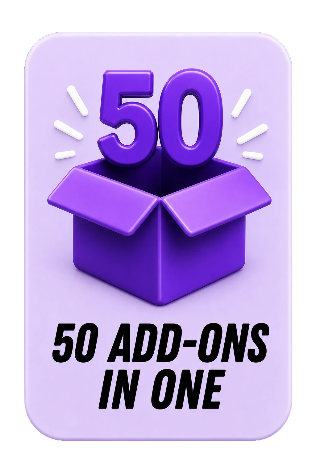 card 50 add ons in one