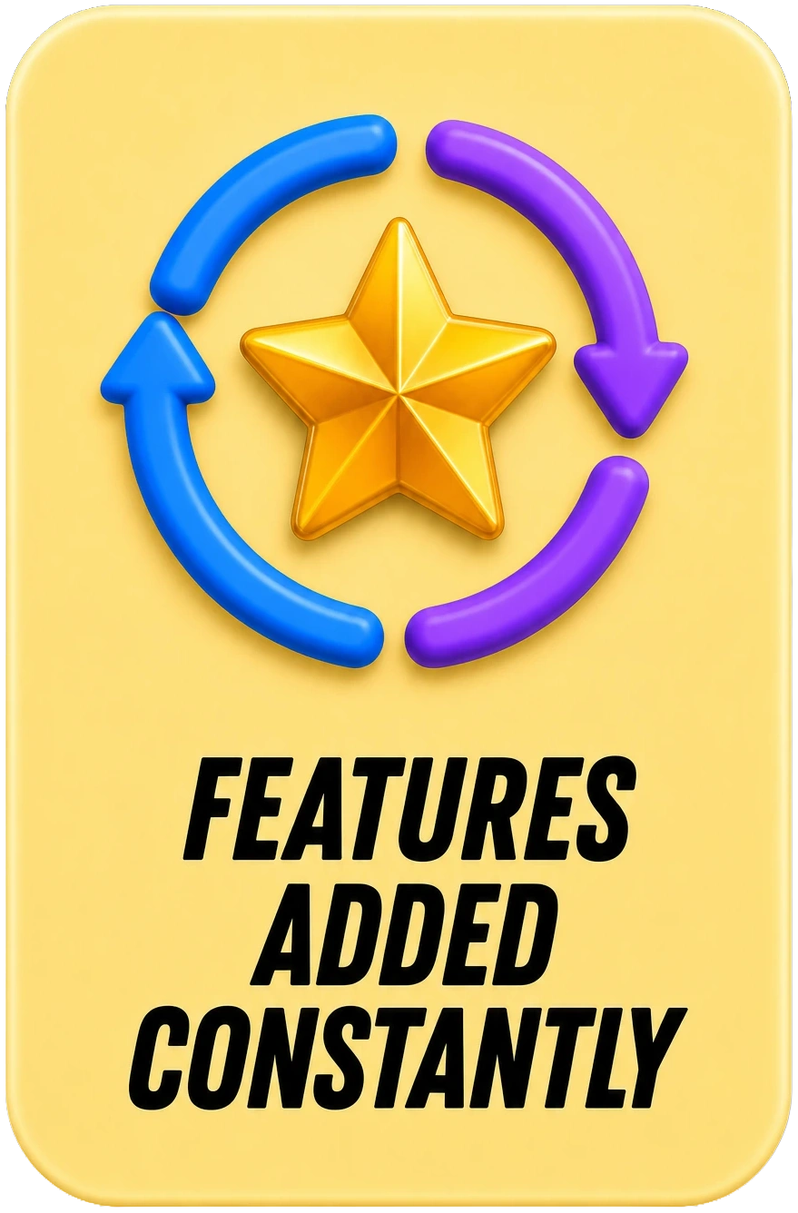 card features added constantly