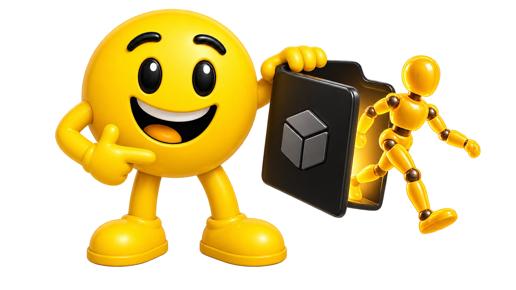 hero append animate glossy mascot v1