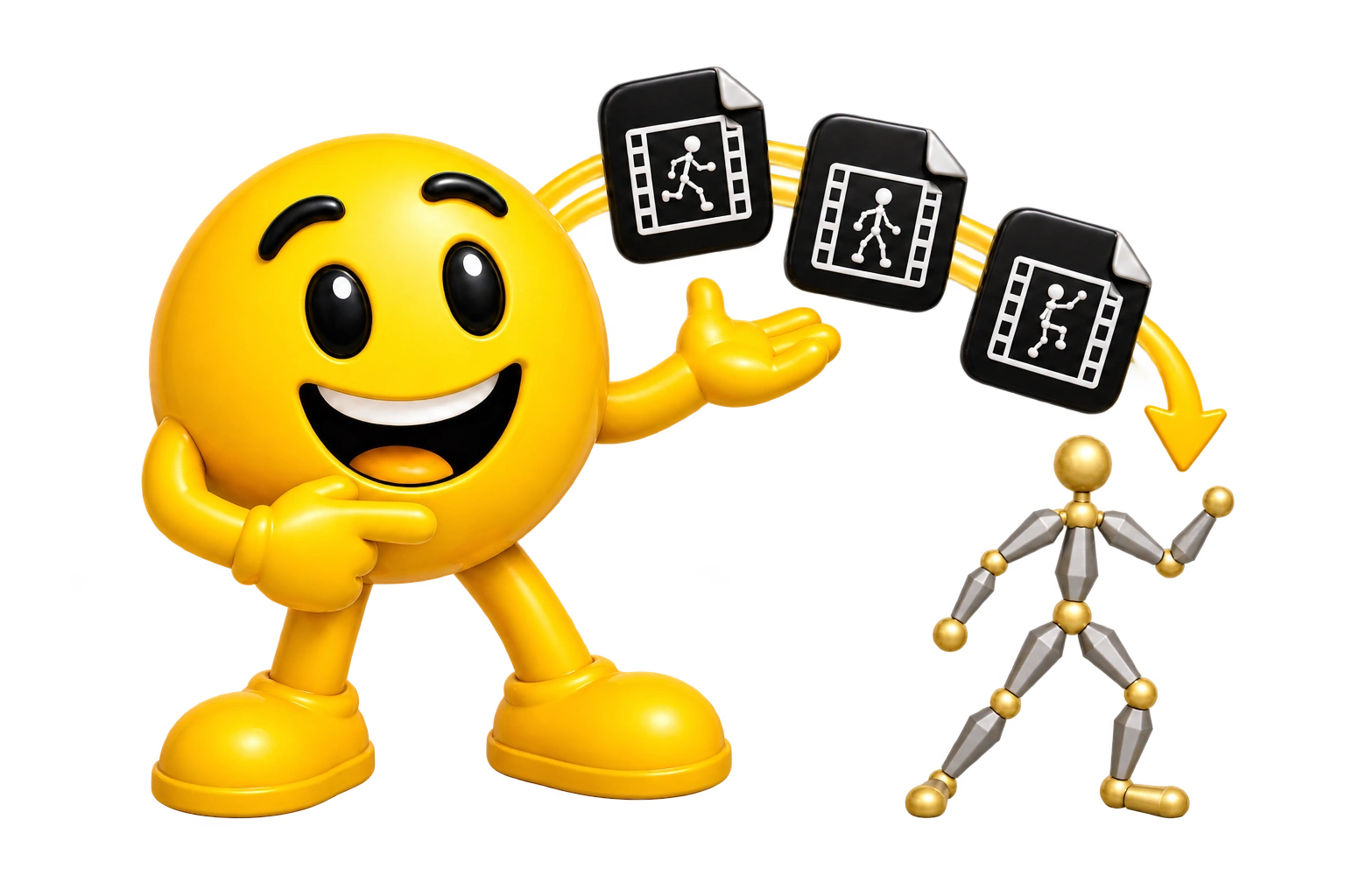 hero find import motion glossy 3d transparent