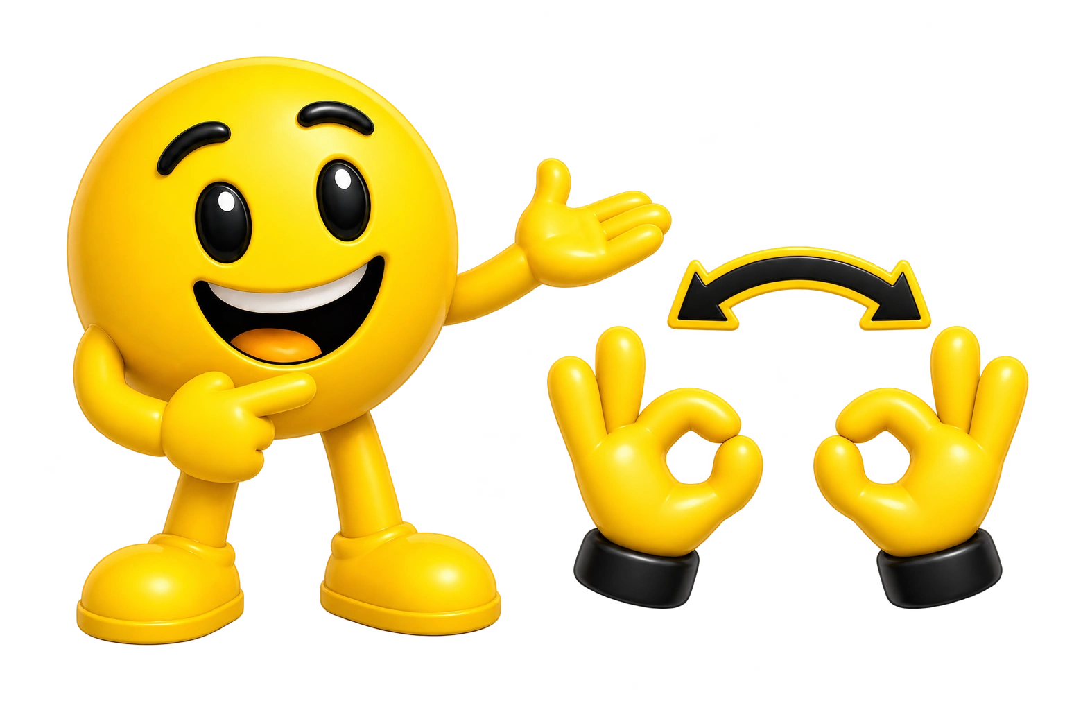 mirror hand poses hero transparent